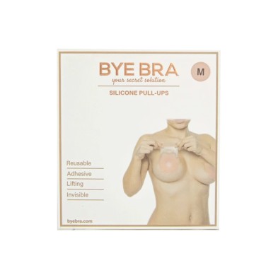 Silikonowe osłonki na sutki - Bye Bra Silicone Pull-Ups Nude M